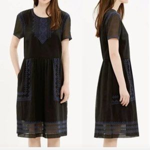 Madewell Fortune Embroidered Dress